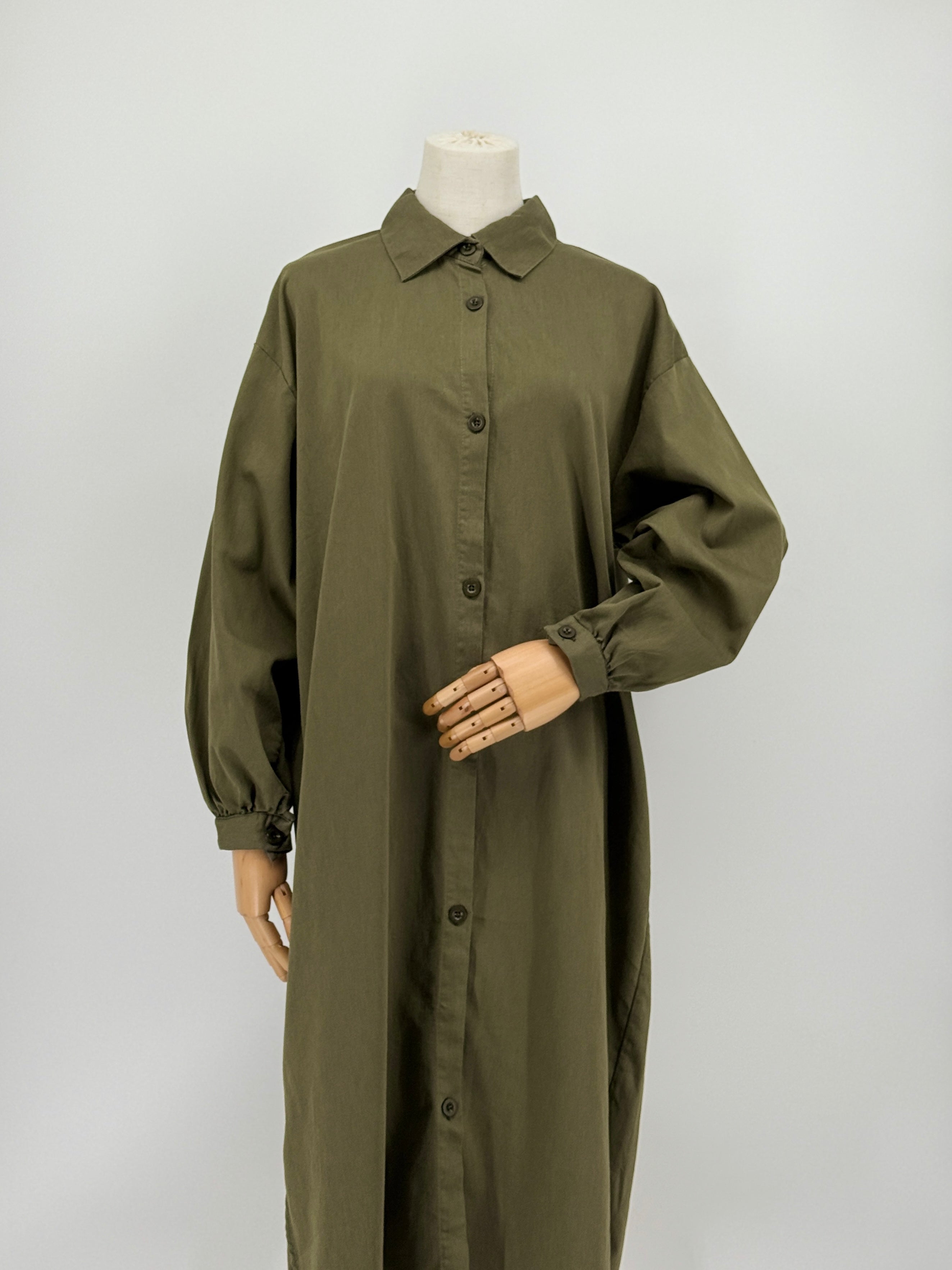 Knee Length Soft Denim Shirt