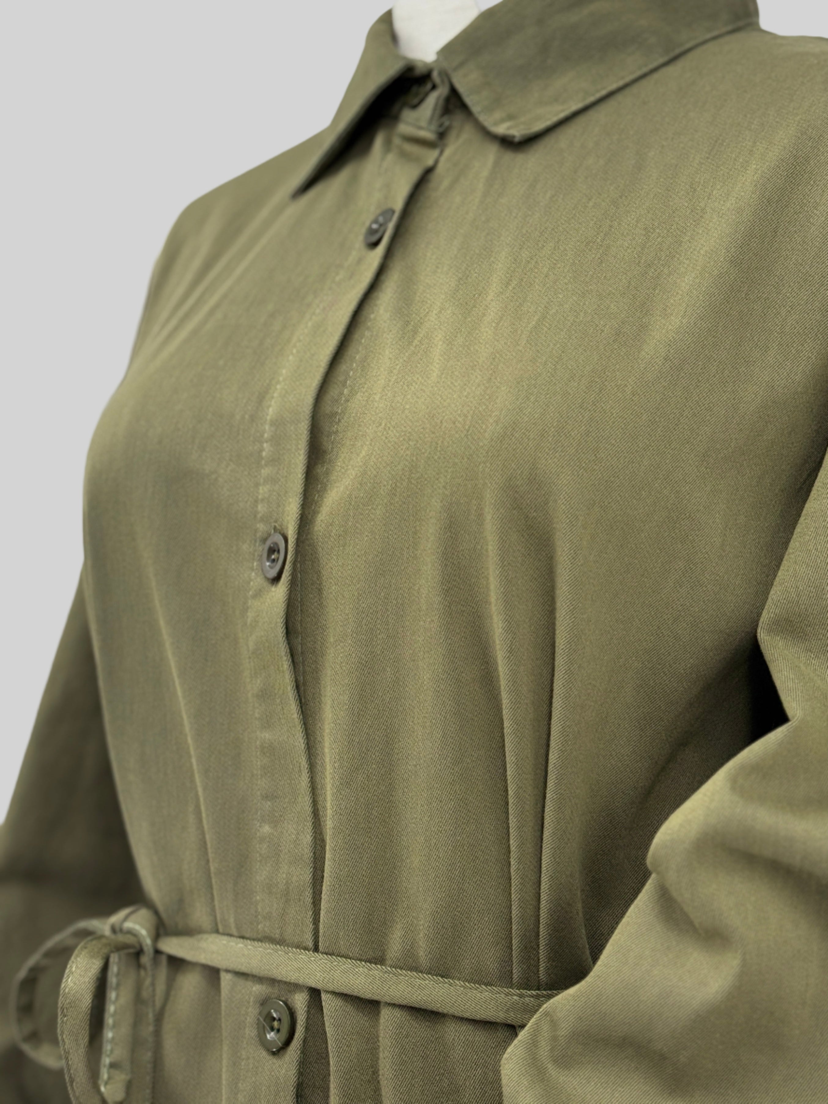 Knee Length Soft Denim Shirt