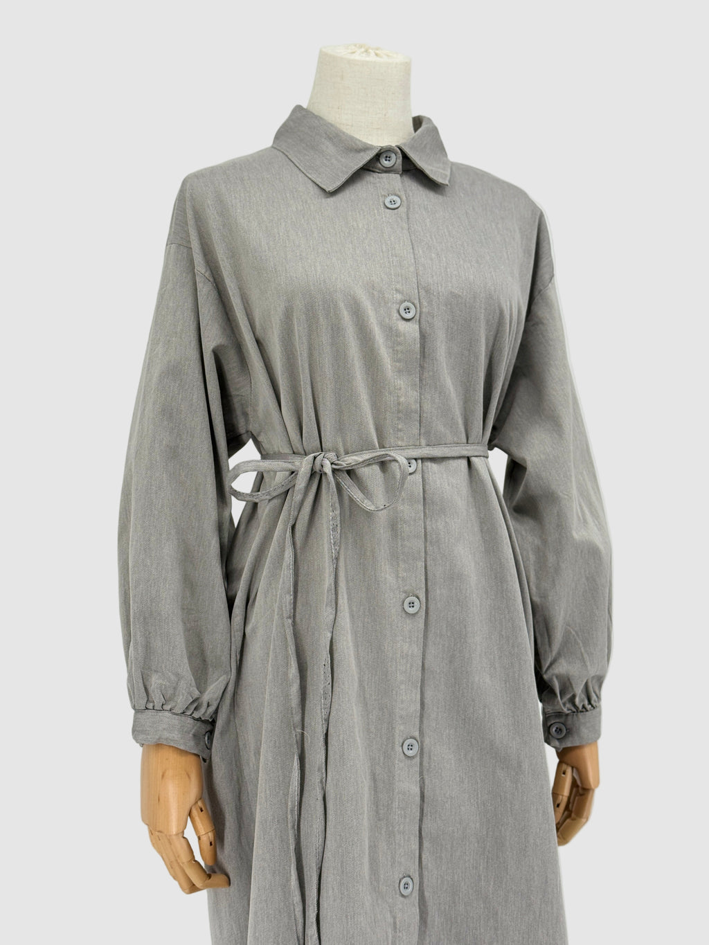 Knee Length Soft Denim Shirt