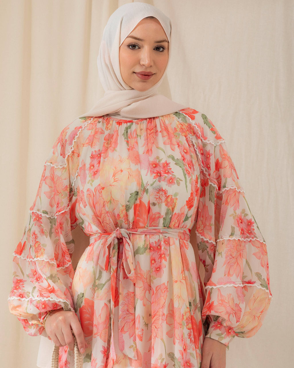 LIANA Floral Chiffon Dress