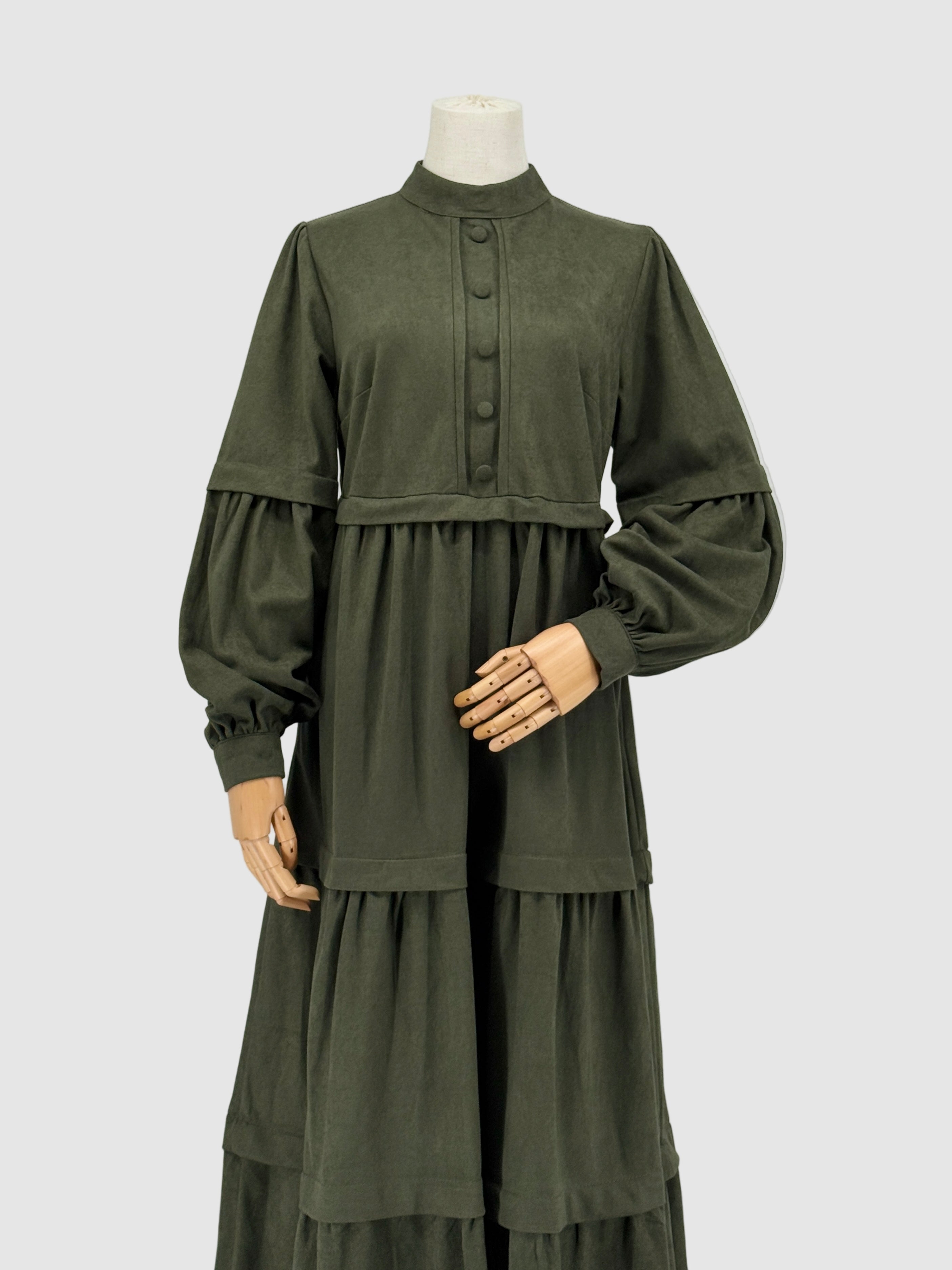 Tiered Chamois Dress