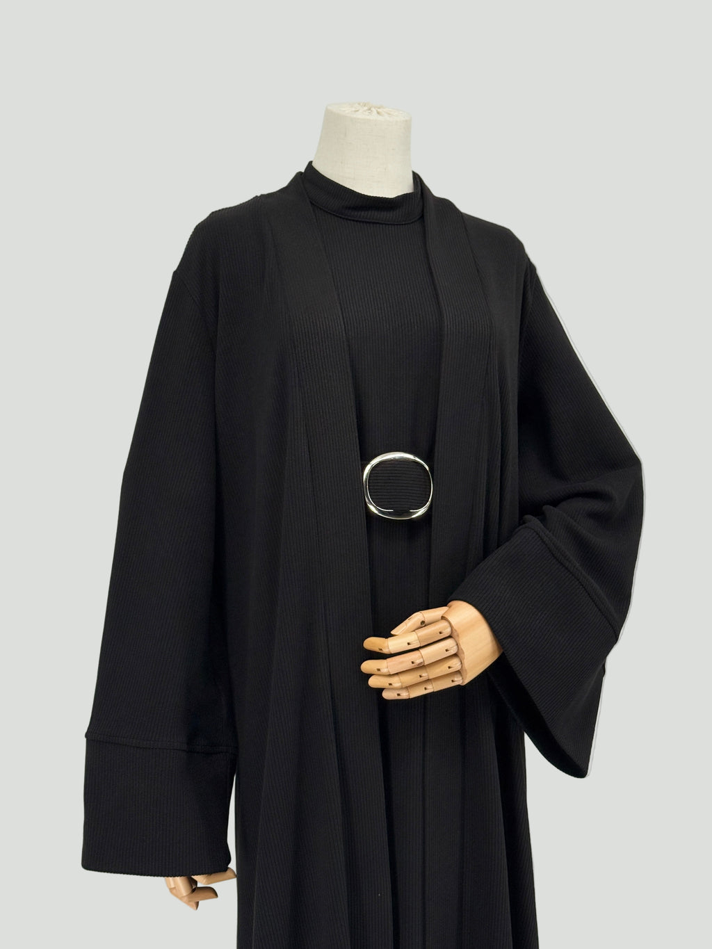2-Piece Rib-knit Abaya Dress Lilia Modest Wear 2-Piece Rib-knit Abaya Dress Lilia Modest Wear