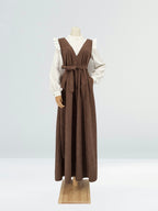 Two-Tone Faux Chamois Dress