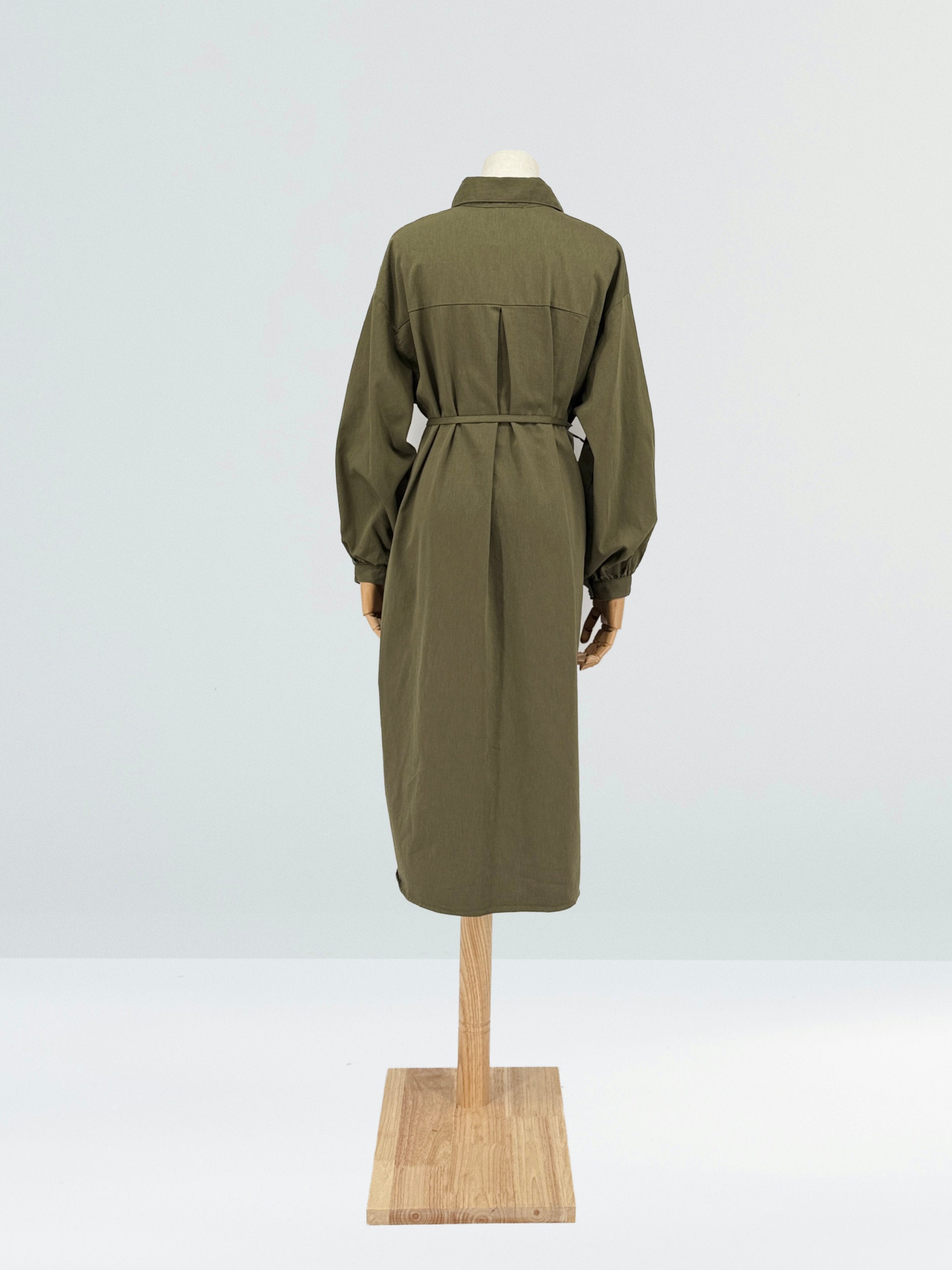 Knee Length Soft Denim Shirt