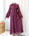 Ruffle Sleeve Maxi Dress
