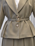 Blazer 2-Piece Skirt Set