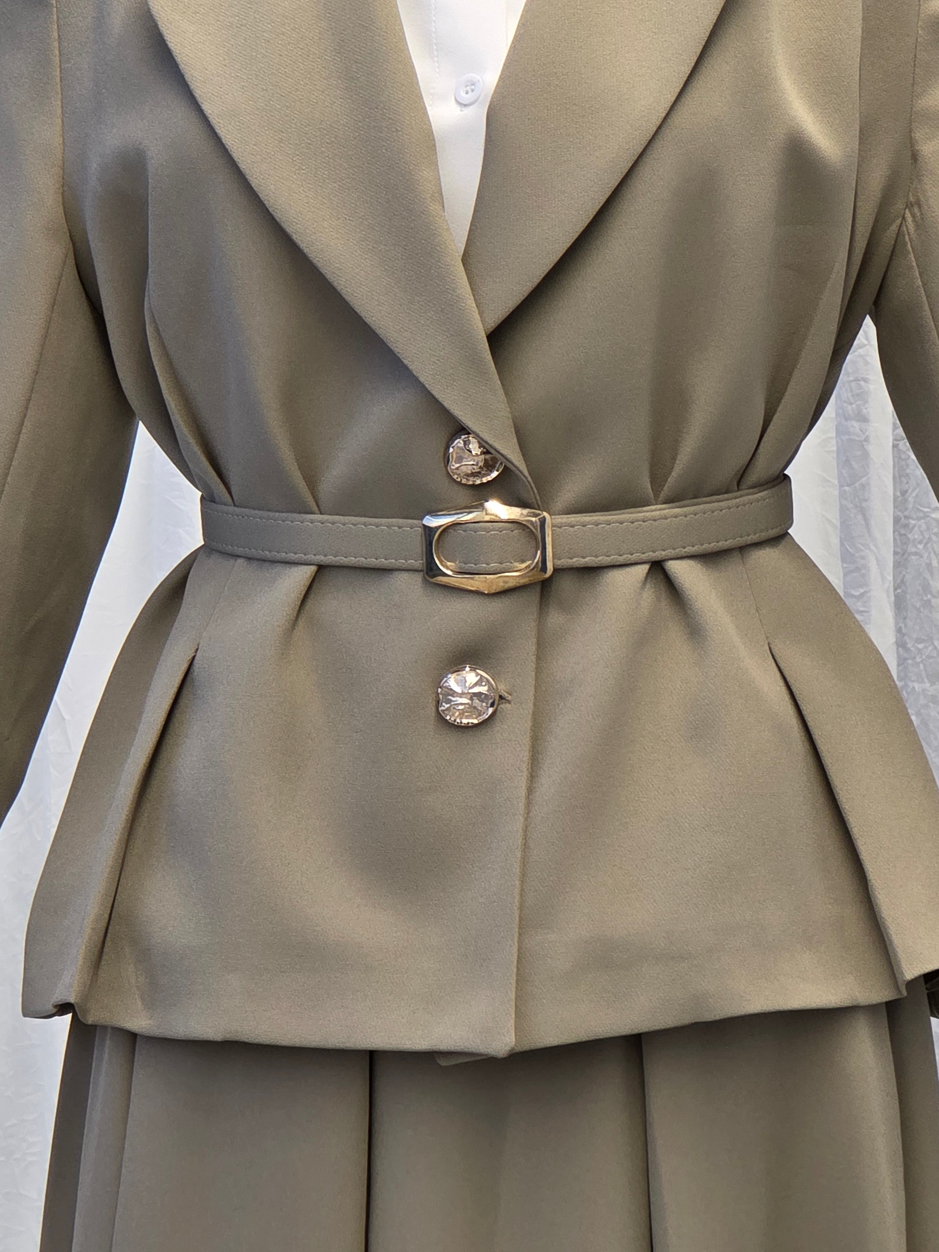 Blazer 2-Piece Skirt Set