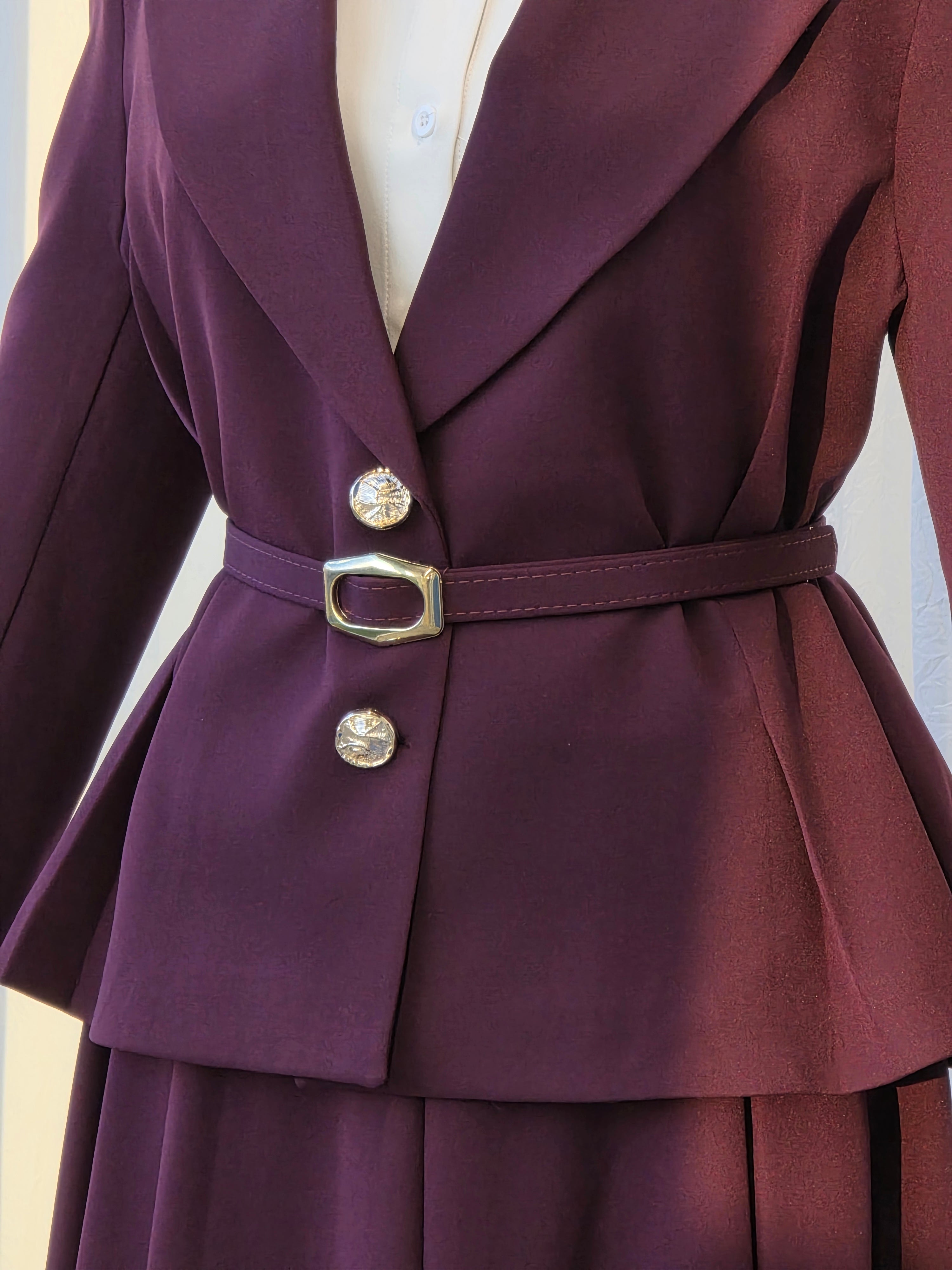 Blazer 2-Piece Skirt Set