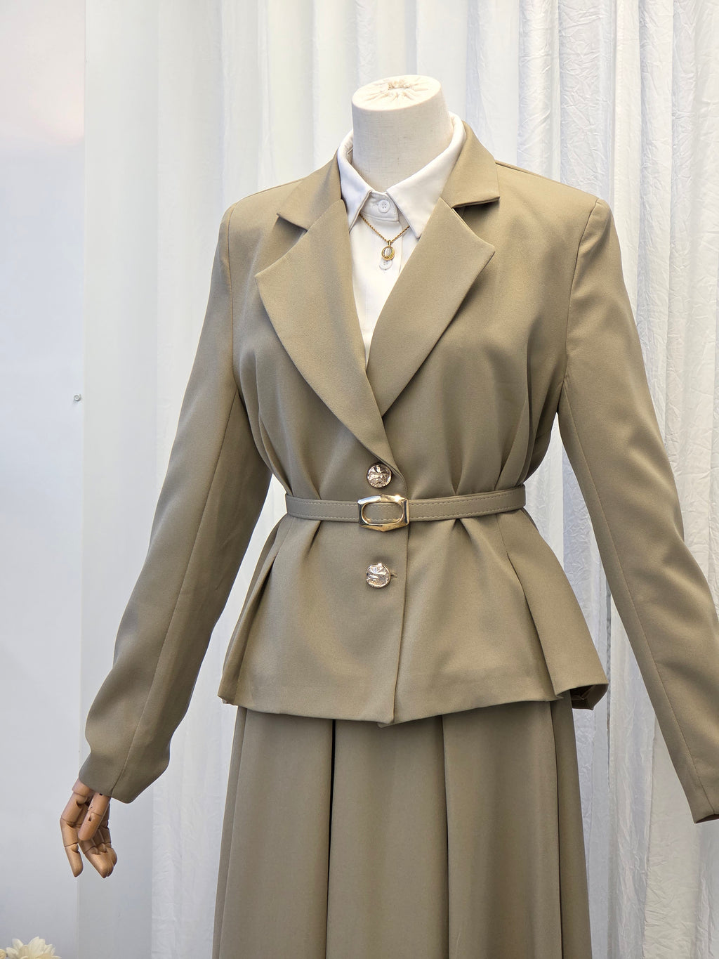 Blazer 2-Piece Skirt Set