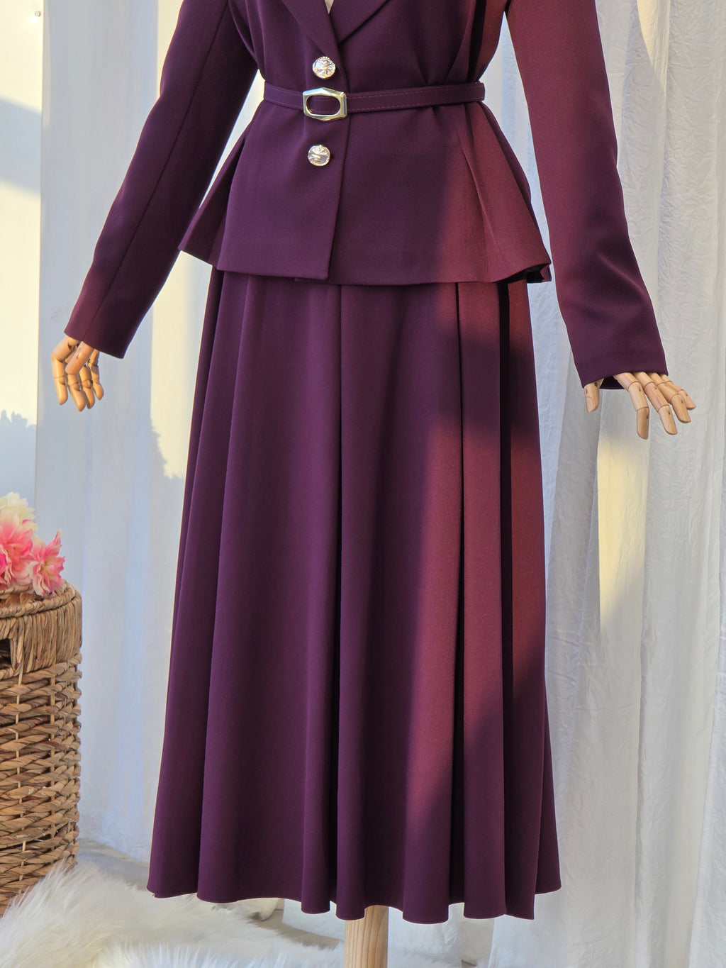 Blazer 2-Piece Skirt Set