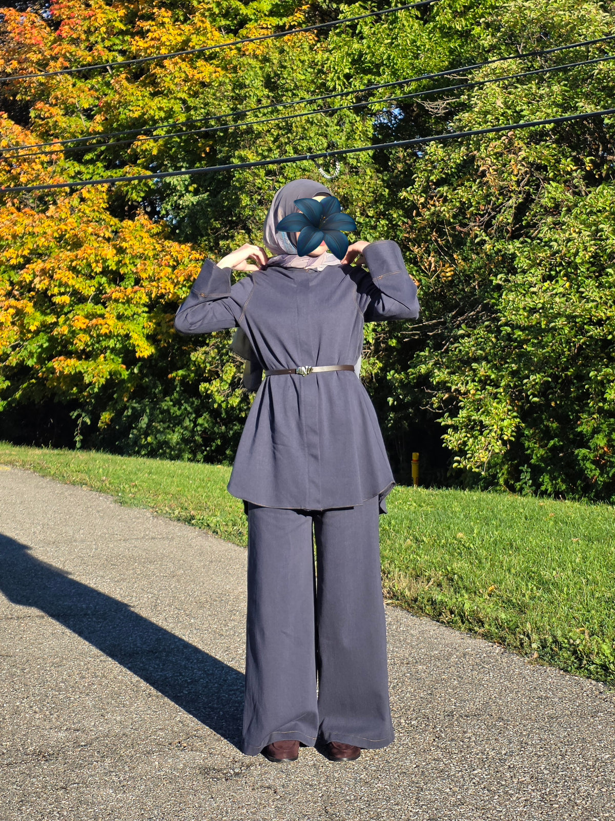 Ayla Denim Two-Piece Set
