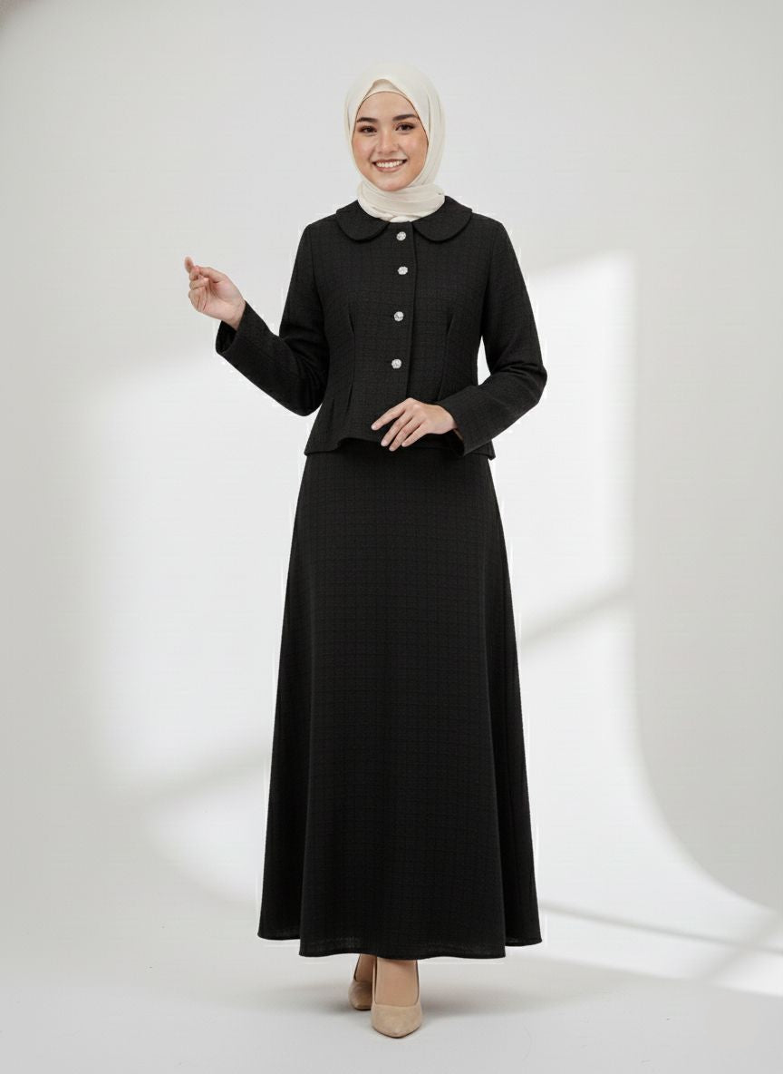 Classic Tweed Skirt Set