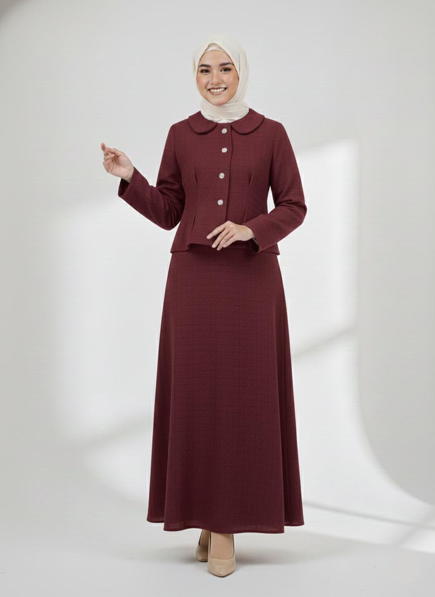 Classic Tweed Skirt Set