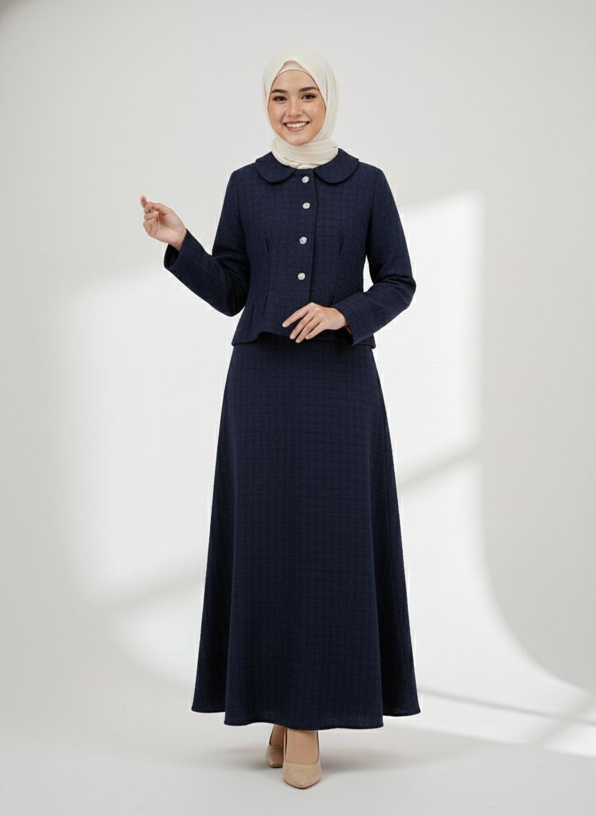 Classic Tweed Skirt Set